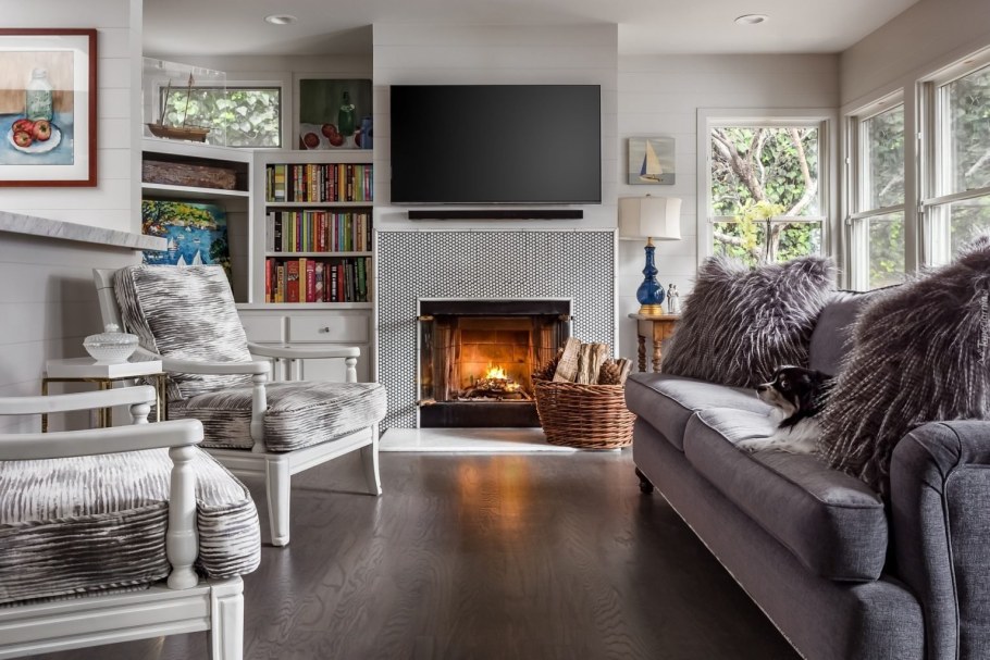 Камин в интерьере