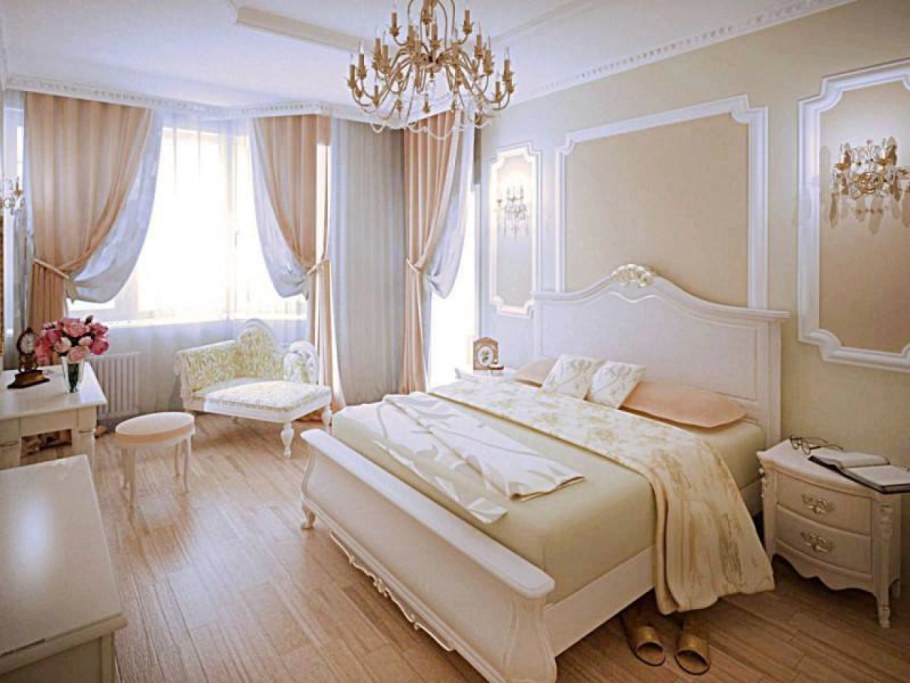 Классический интерьер спальни