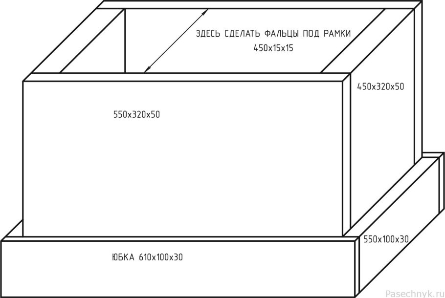 Улей из ППУ своими руками чертежи