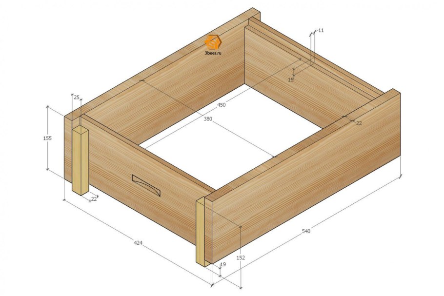 Улей 10 рамочный Дадан