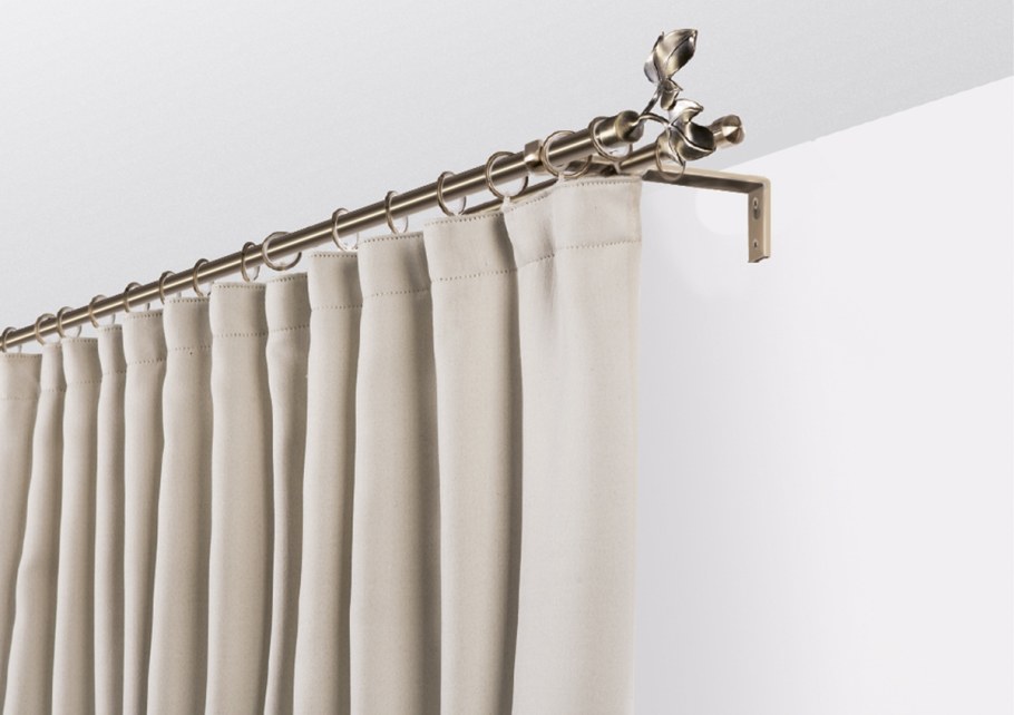 Карниз металлический бесшум, 1-рядн ø25мм, антик витой 2,6м