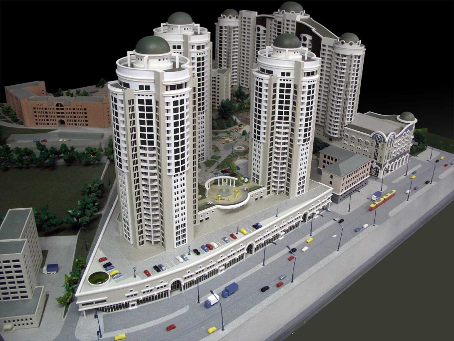 Макет высотки