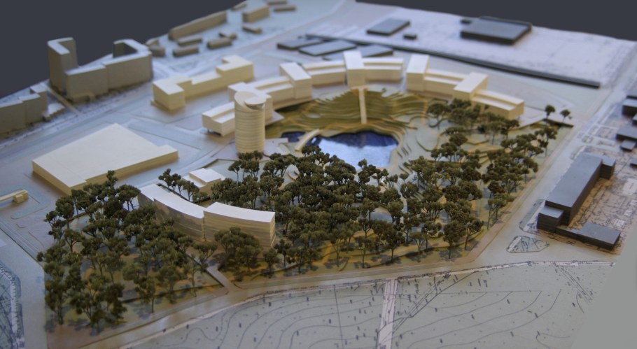 Деревья на макете архитектурные