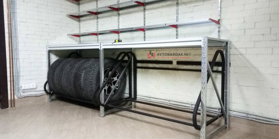 Стеллаж для хранения шин Метек 1306х400х2500