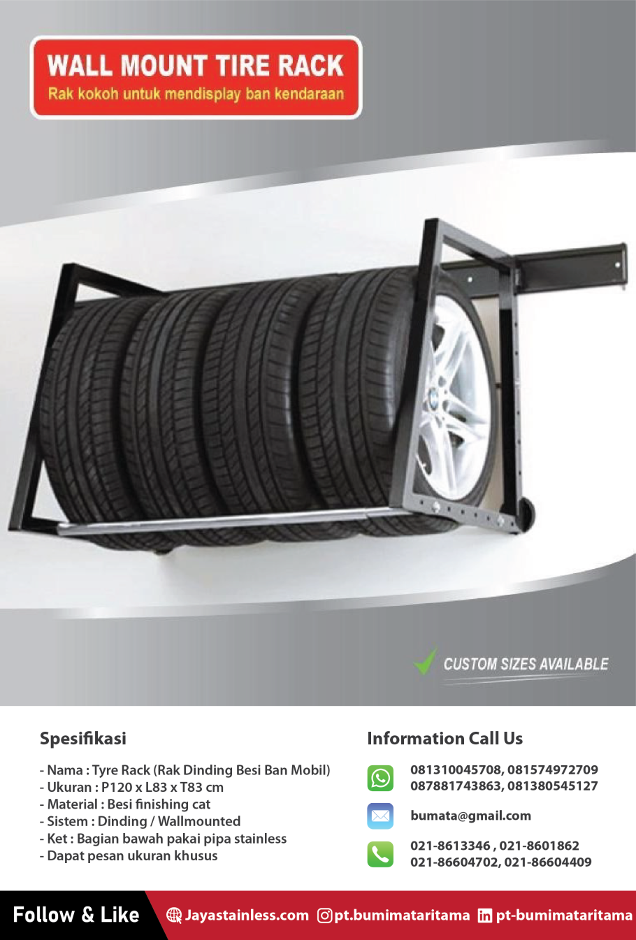 Стойка для хранения автомобильных колес am-2828f