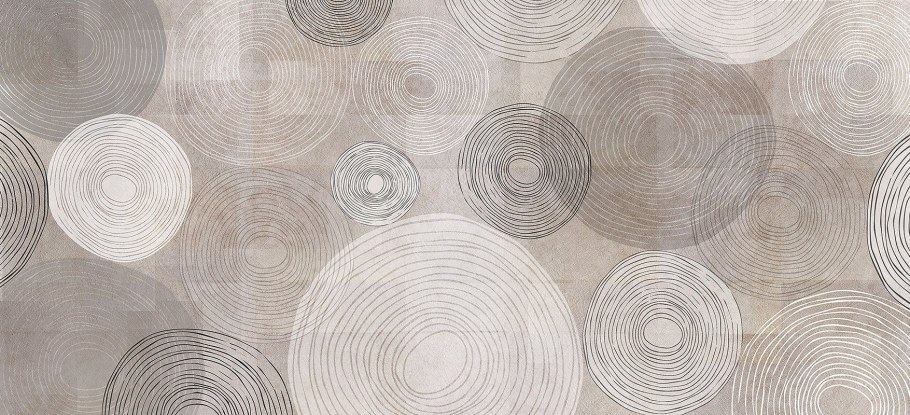 Обои с кругами для стен