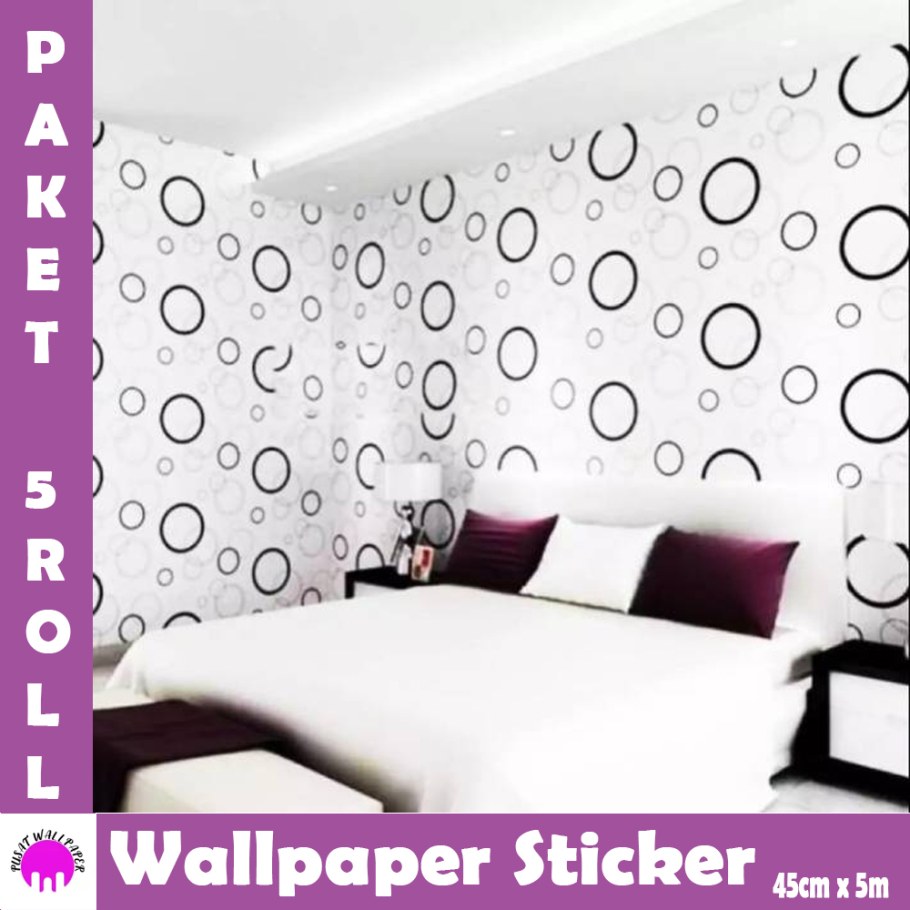 Обои кольца в интерьере