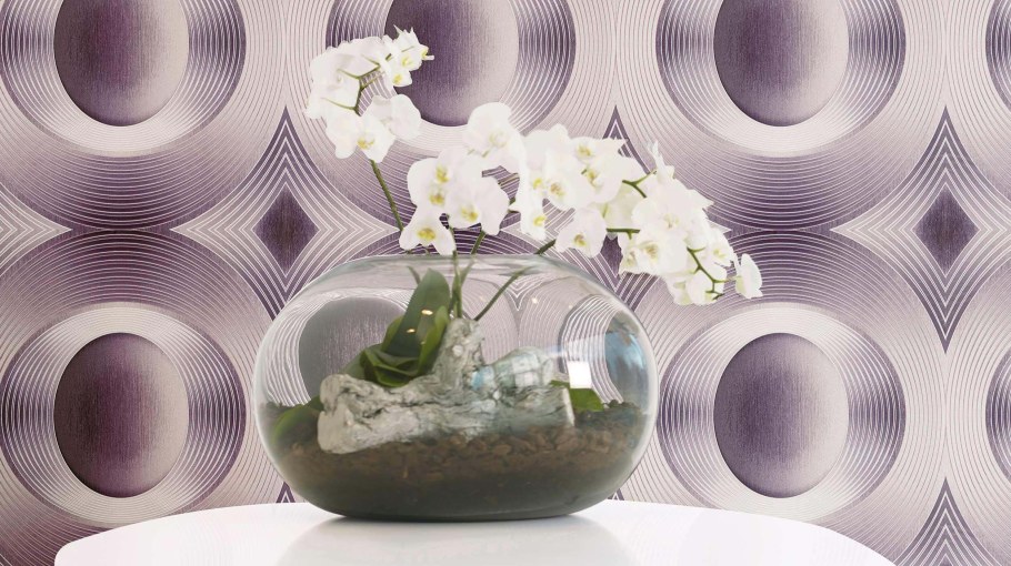 Обои с кругами для стен