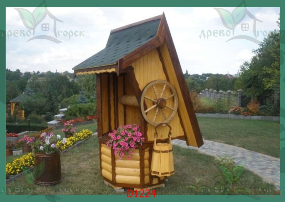 Декорация скважины на даче