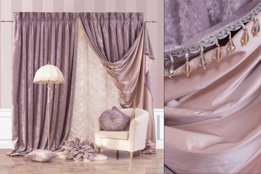 Бархатные шторы пыльная роза