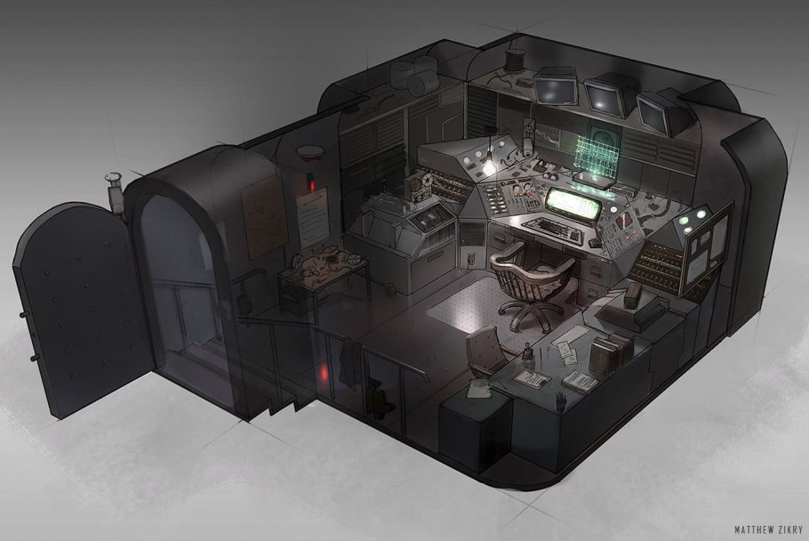 Sci Fi Военная база бункер