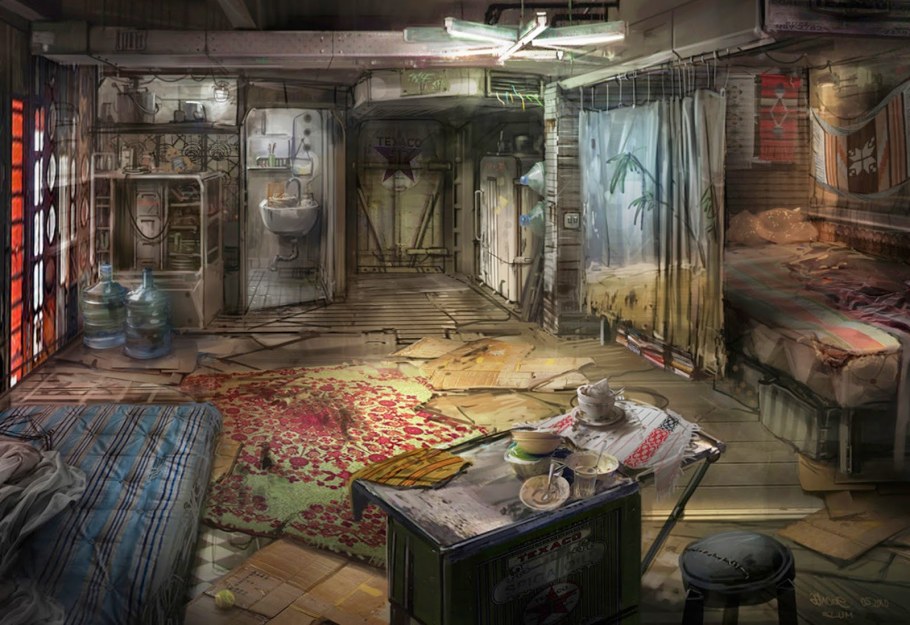 Комната в стиле постапокалипсис