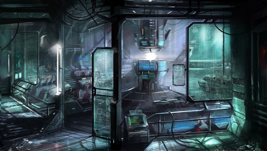 Sci-Fi Cyberpunk лаборатория