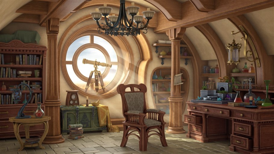 Средневековая алхимическая лаборатория арт