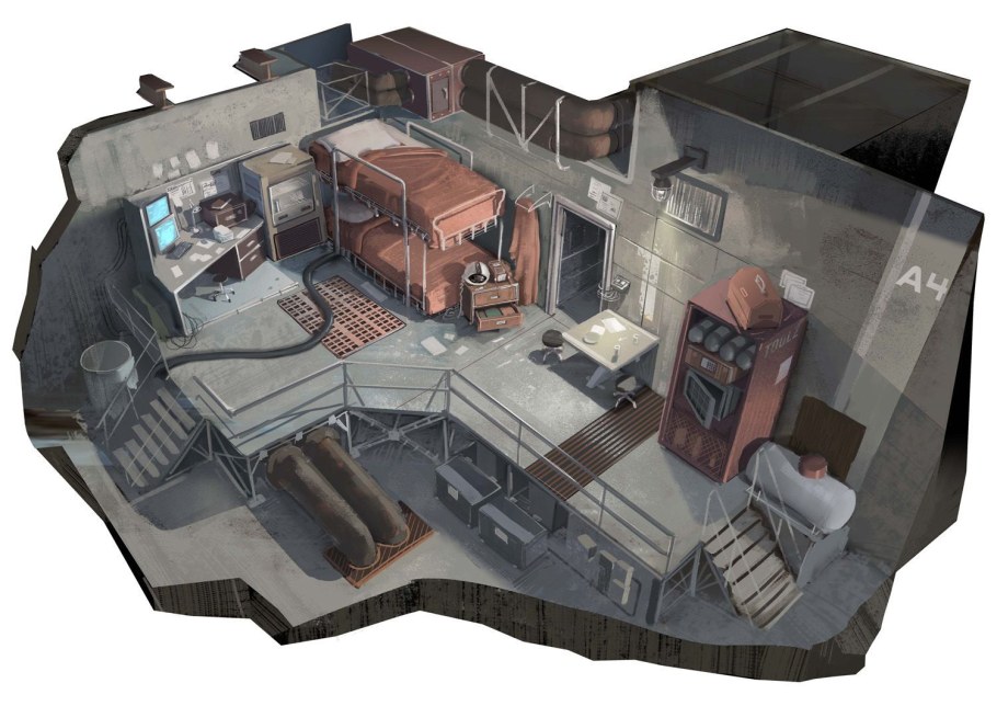 Sci Fi бункер арт концепт