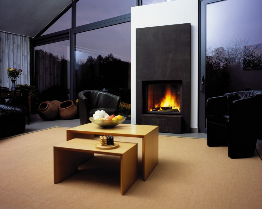 Камин дровяной Модерн