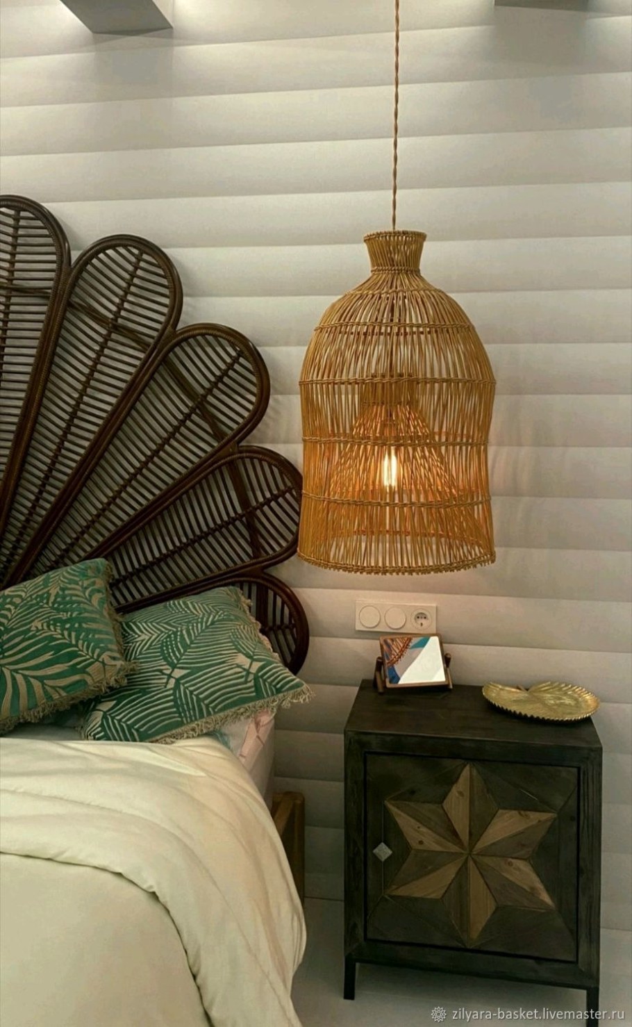 Плетеная люстра