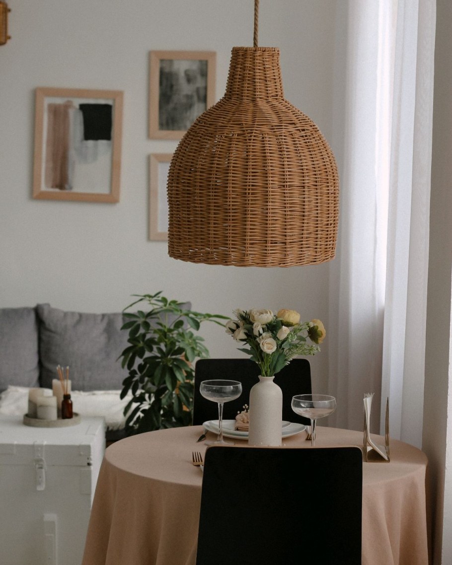 Абажур ротанг икеа