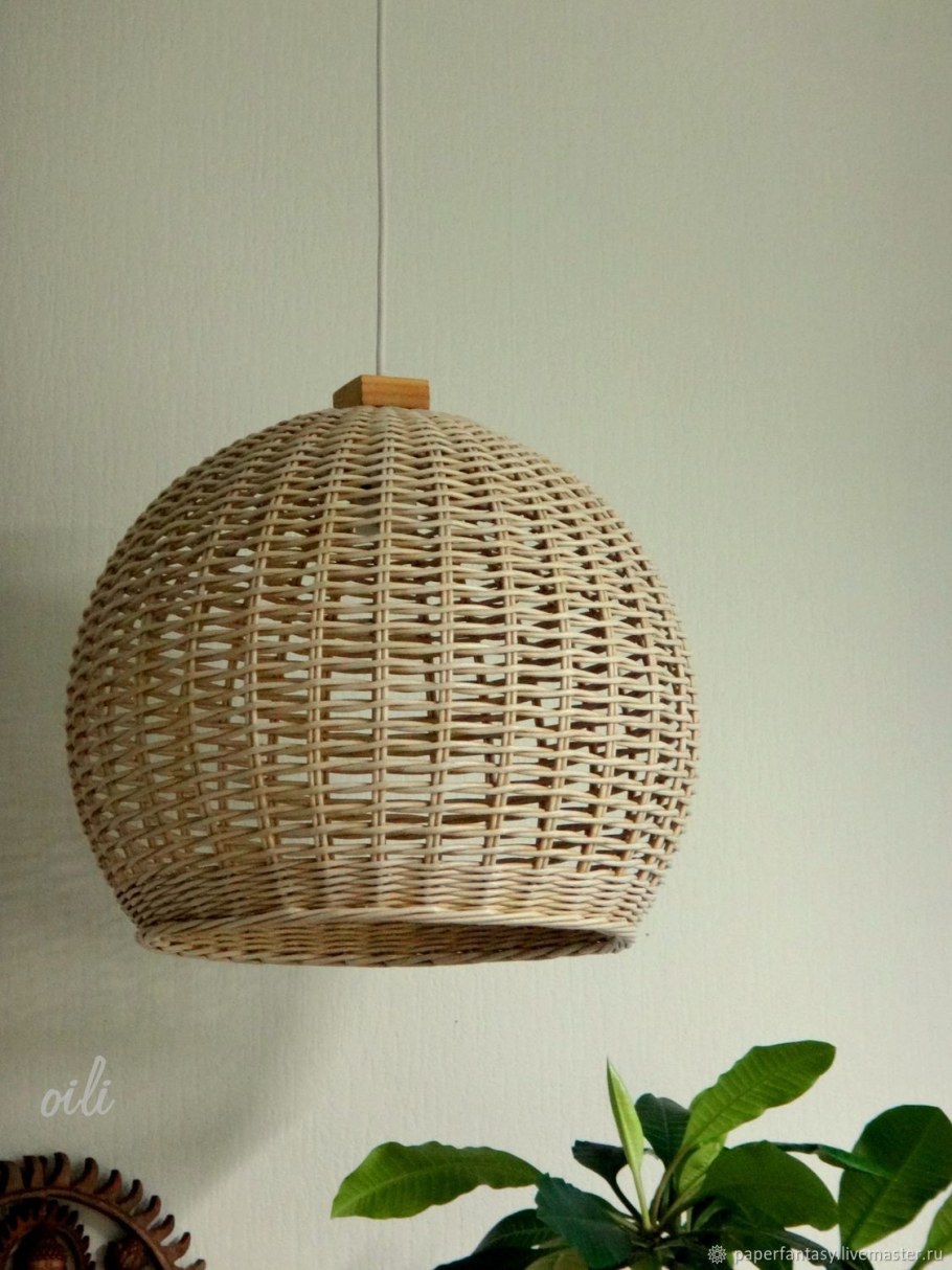Ротанговый абажур