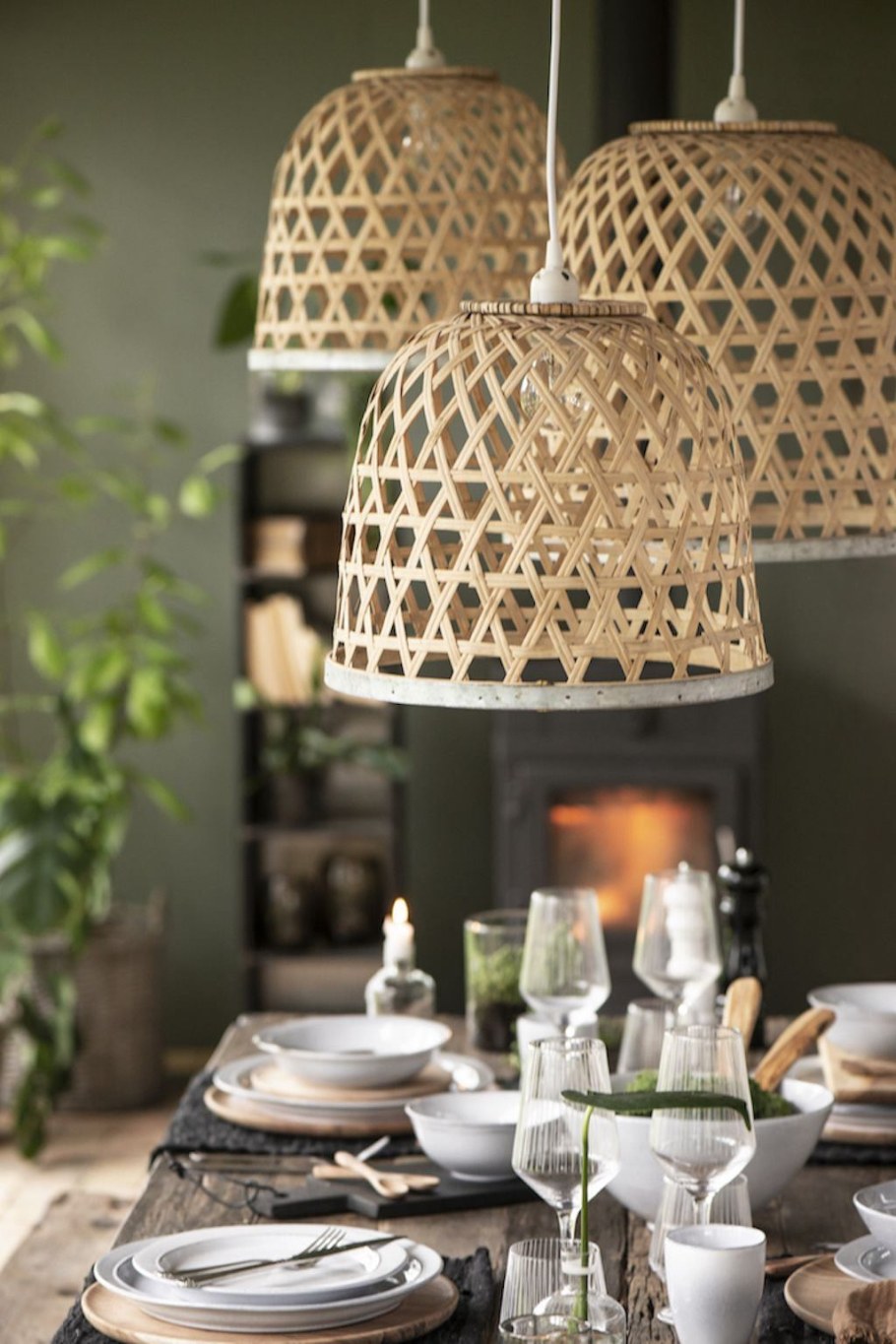 Плетеный абажур икеа