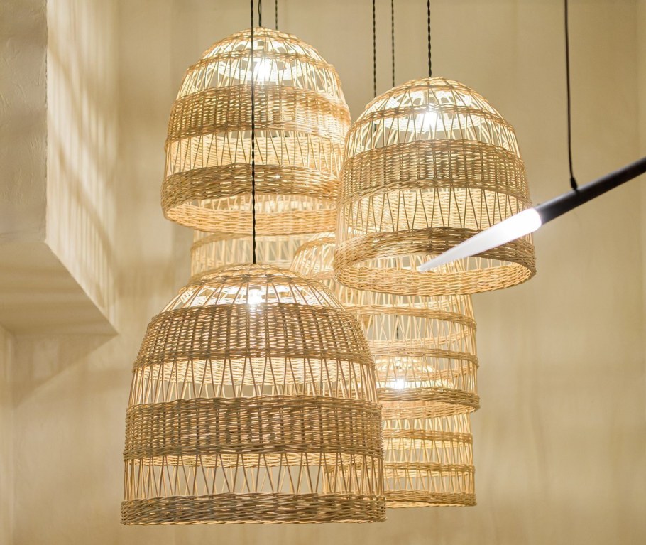 Люстра ротанг b145/3 WH