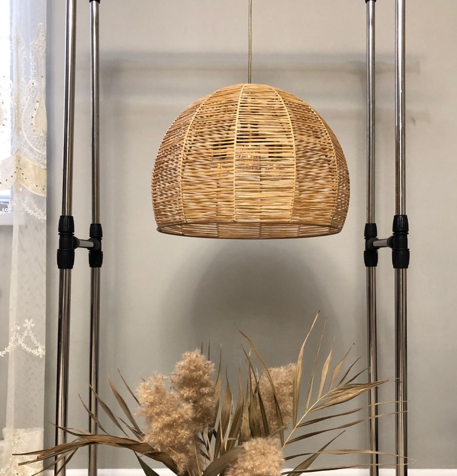 Плетеная люстра