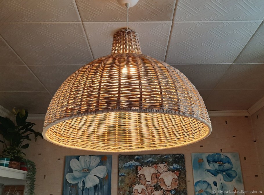 Плетеные светильники