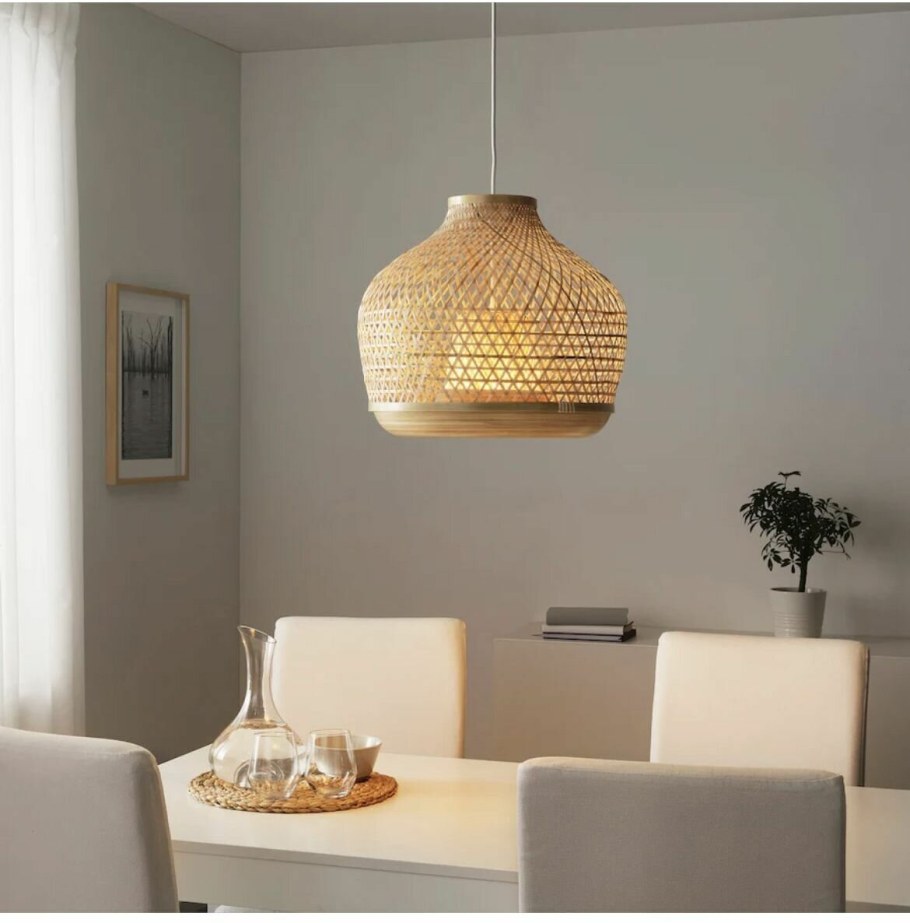 Misterhult мистергульт подвесной светильник бамбук 45 см