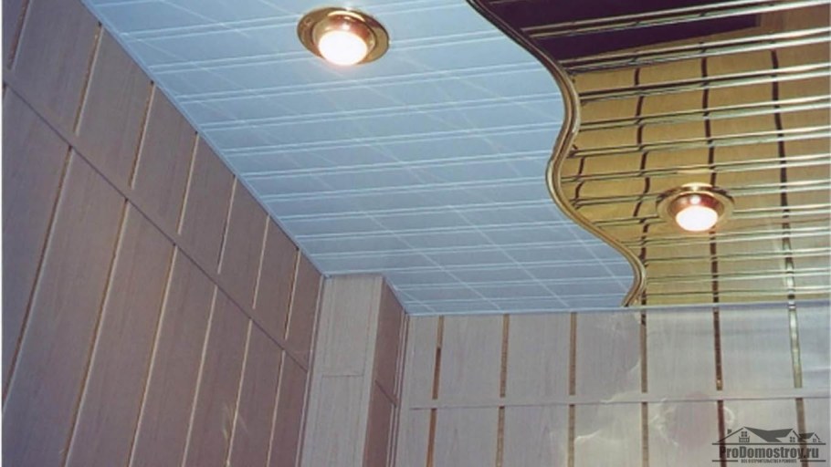 Реечный потолок Цесал