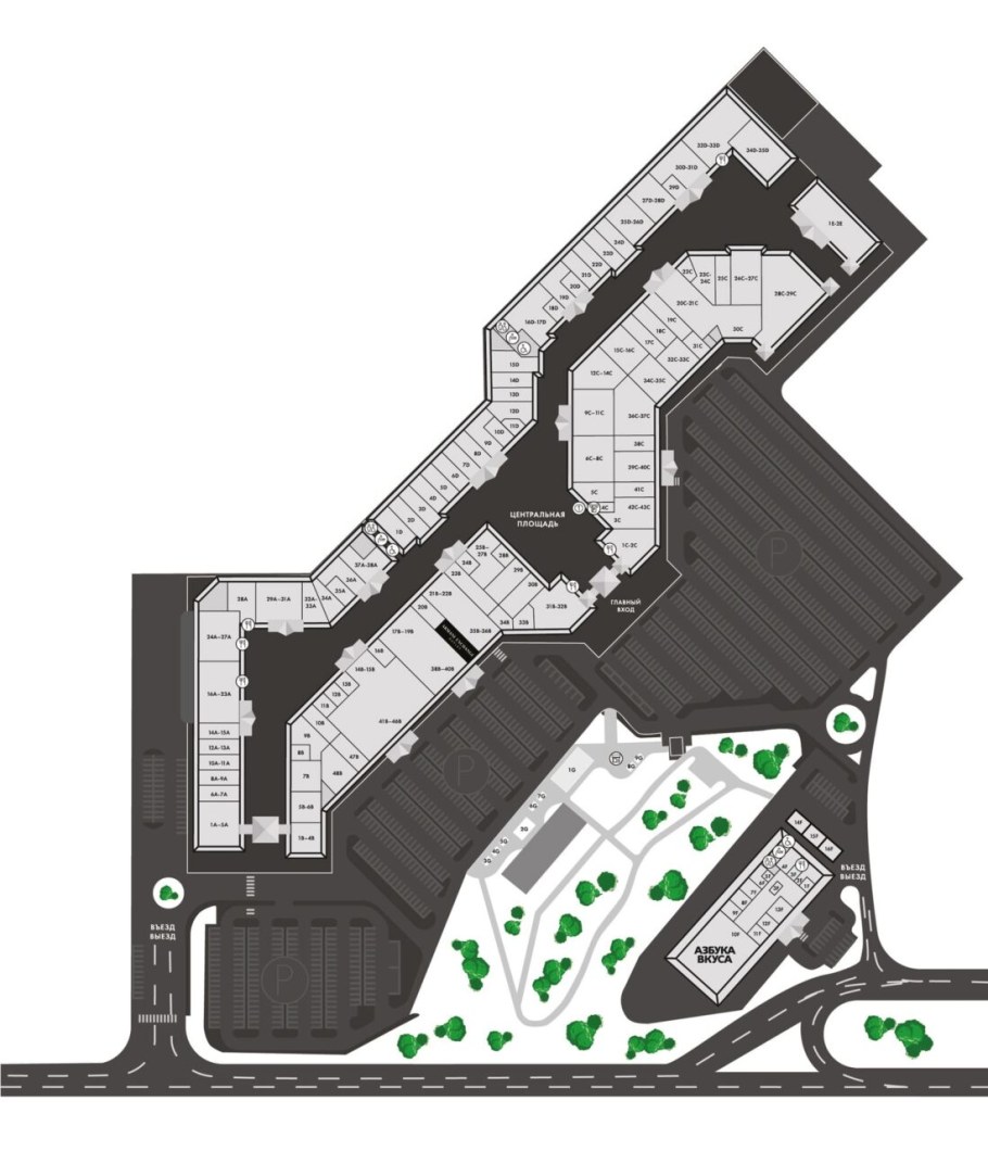 Outlet Novaya Riga схема