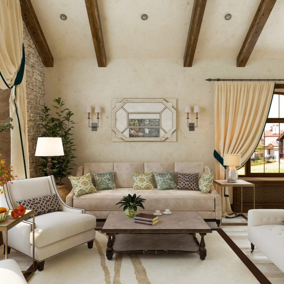 Гостиная в итальянском стиле