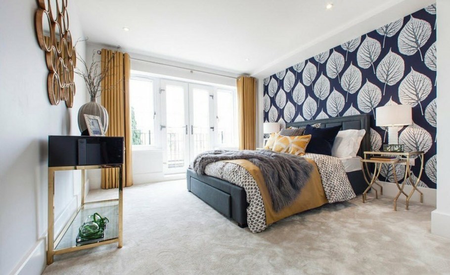 Современные обои для спальни