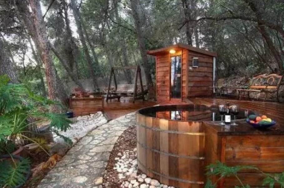 Купель на террасе