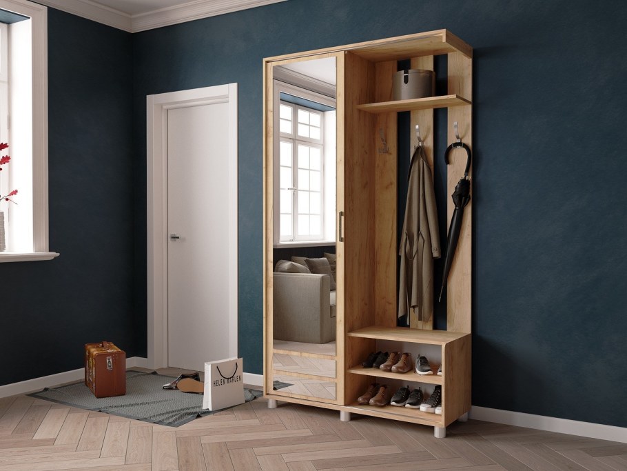 Ларго-2 прихожая дуб крафт золотой