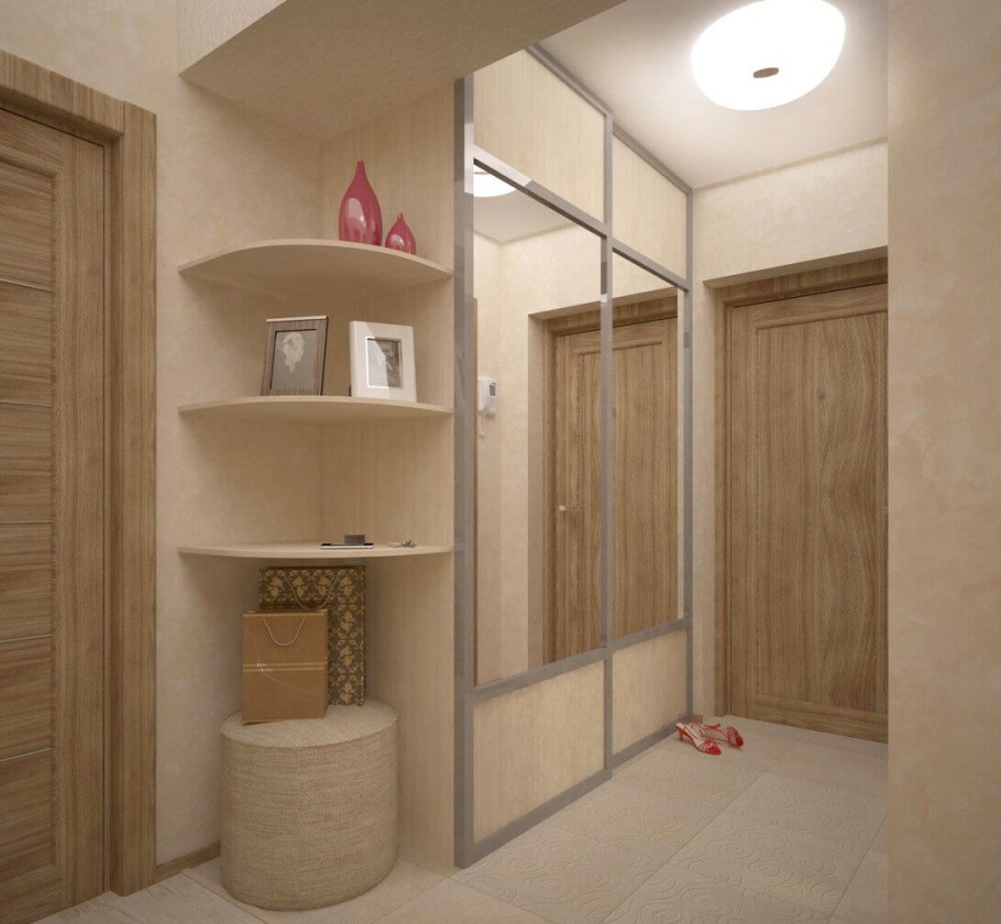 Интерьер маленьких прихожих