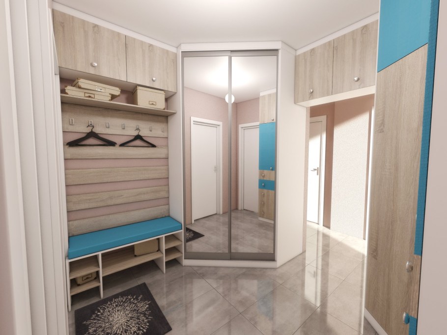 Прихожая в однокомнатной квартире