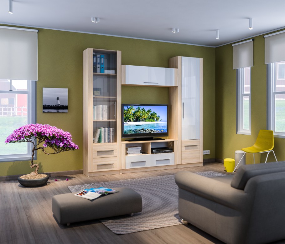 Столплит стенка в гостиную