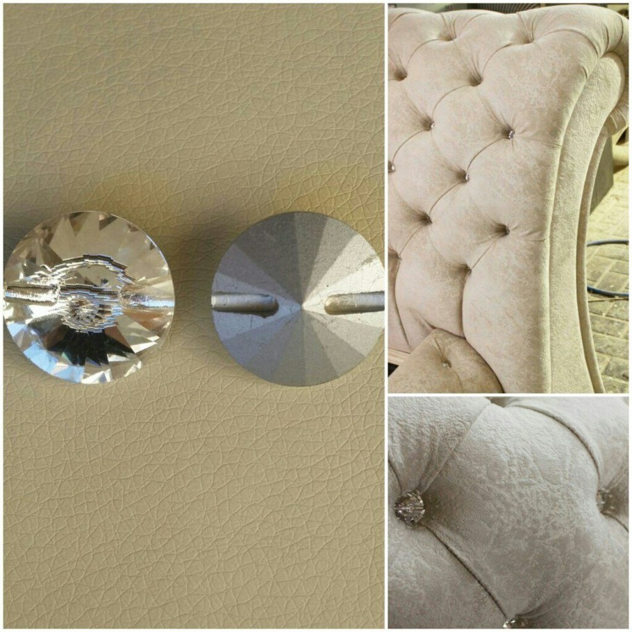 Каретная стяжка со стразами