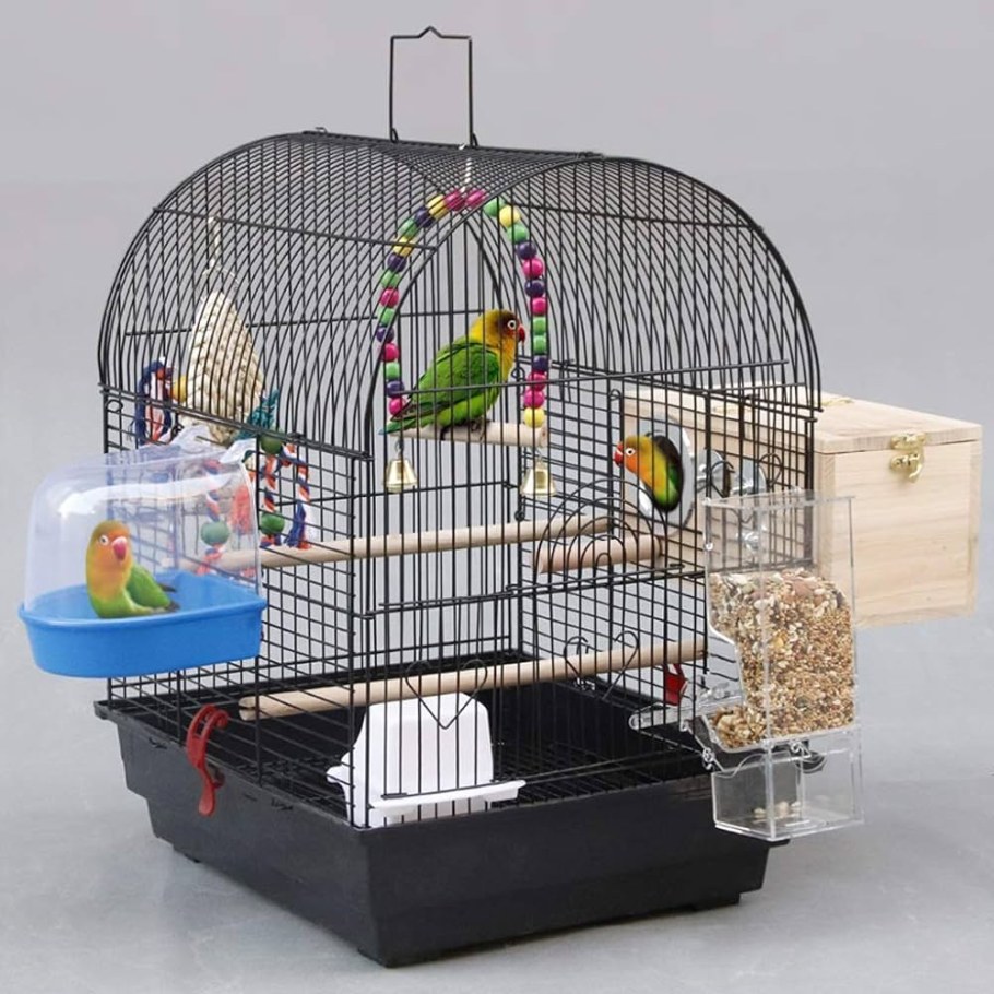 Клетка для птиц, большая, большая клетка для попугаев, 42*61*94см, белый
