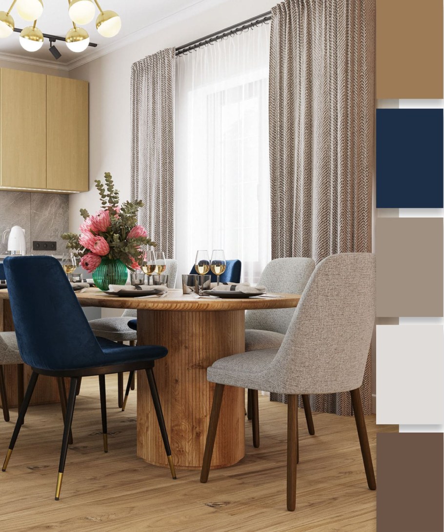 Модные цвета в интерьере 2022 кухни гостиной