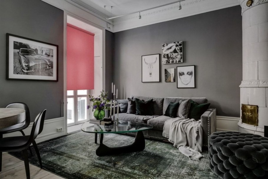 Серый интерьер