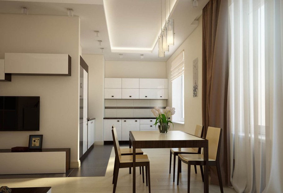 Кухня гостиная в квартире