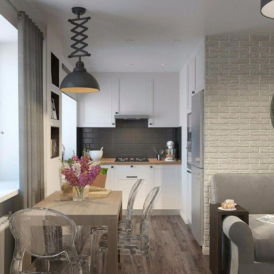 Перепланировка кухни с гостиной