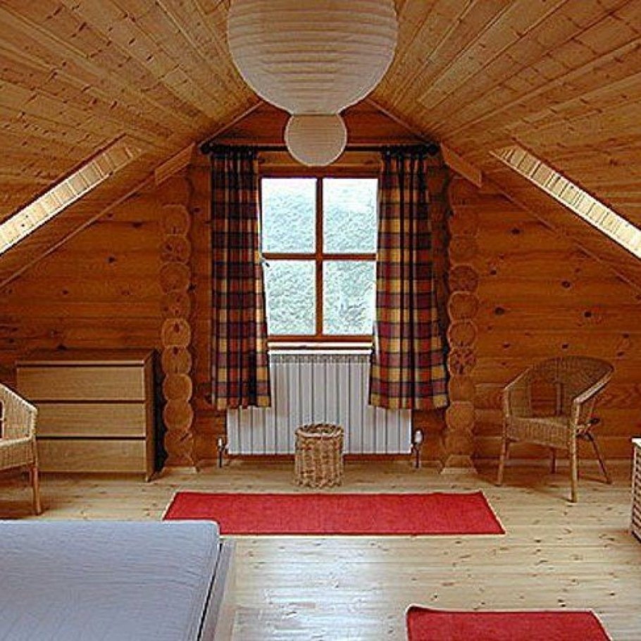 Отделка мансарды на даче