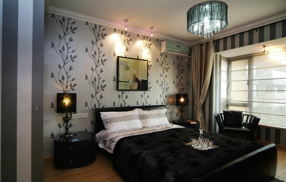 Расцветки обоев для спальни