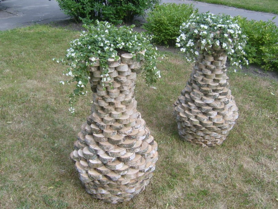 Изделия из брёвен для сада