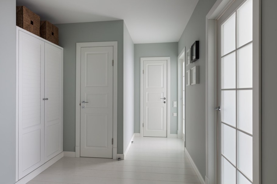 Серые двери в интерьере