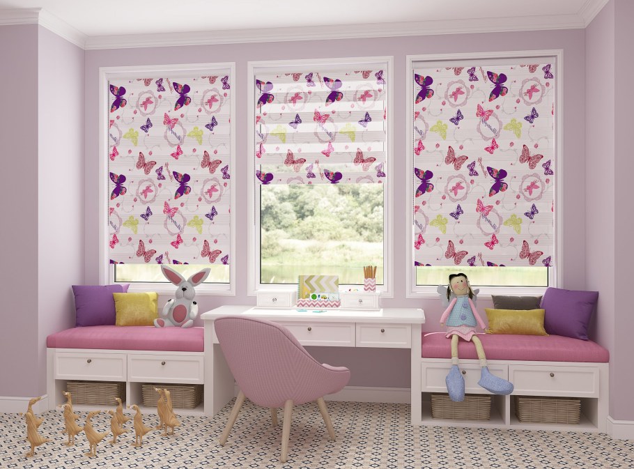 Шторы жалюзи детскую комнату для девочки