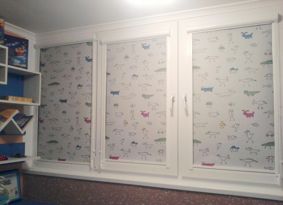 Рулонные шторы детские на пластиковые окна