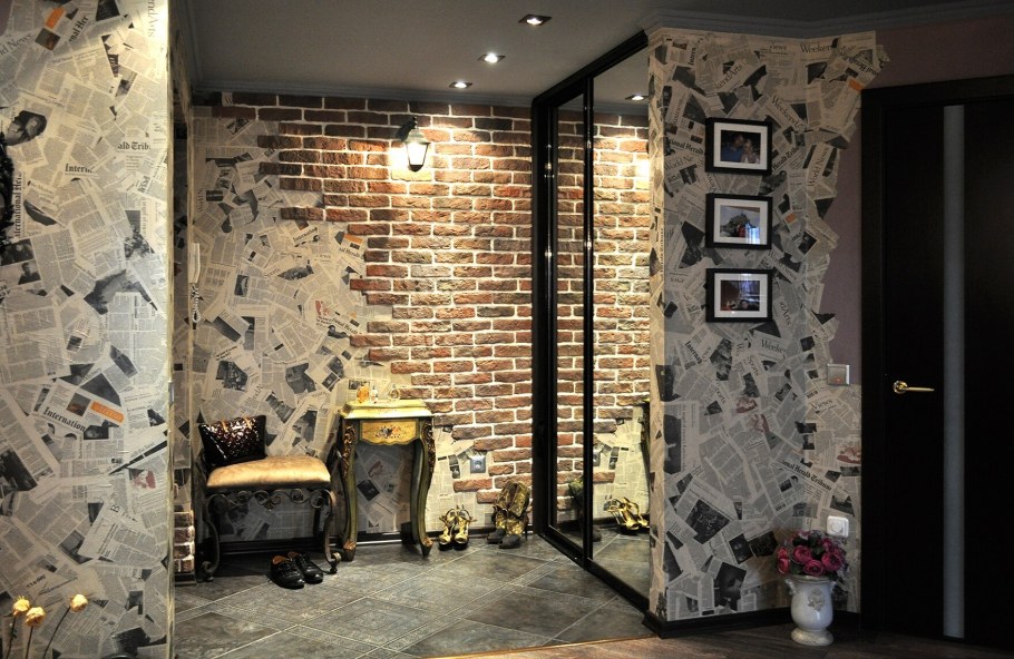 Интересная отделка стен